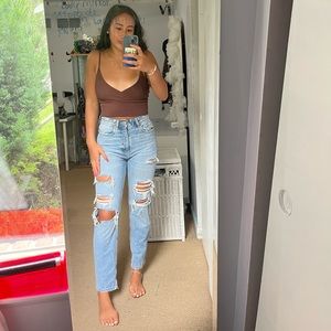 Zara mom/straight leg jeans